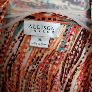 Allison Taylor blouse size XL multicolored